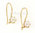 Kultaiset helmikorvakorut koukulla 4,5-5 mm HKK43