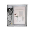 Tinattu ruusu &amp; risti valokuvakehys rippinuorelle tai kastelahjaksi (valmistus lopetettu)