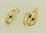 Kultaiset 5 x 15 mm puolipyöreät korvarenkaat