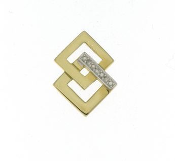 Kultainen riipus 3 timantilla "Yhteenliitetyt"