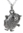 Moomin Haisuli hopeinen kaulakoru 42/45 cm ketjulla