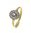 Diana kultasormus ametistilla, 12x0,02ct timantit