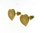 Euran sydän kultaiset nappikorvakorut 1095