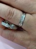 Upea valkokultainen timanttileikattu sormus 3,5 mm 003-120