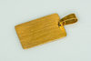 Kultainen pieni 10 x 14 mm mattapintainen laattariipus kaiverruksella
