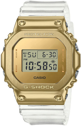 Casio G-Shock läpinäkyvällä rannekkeella ja kullanvärisellä kuorella limited