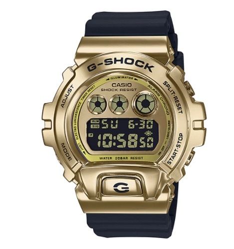 Casio G-Shock rannekello kultaa ja mustaa GM-6900G-9ER