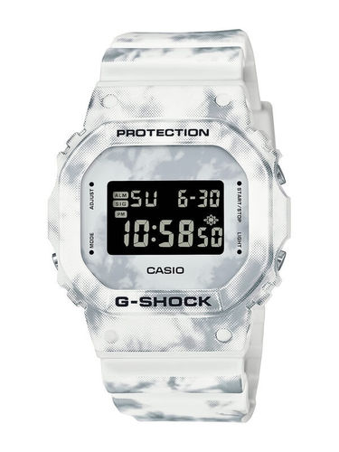 Casio G-Shock valkoinen Snow Camouflage rannekello