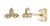 Kohinoor Swan kultaiset timanttikorvakorut 6x0,01ct